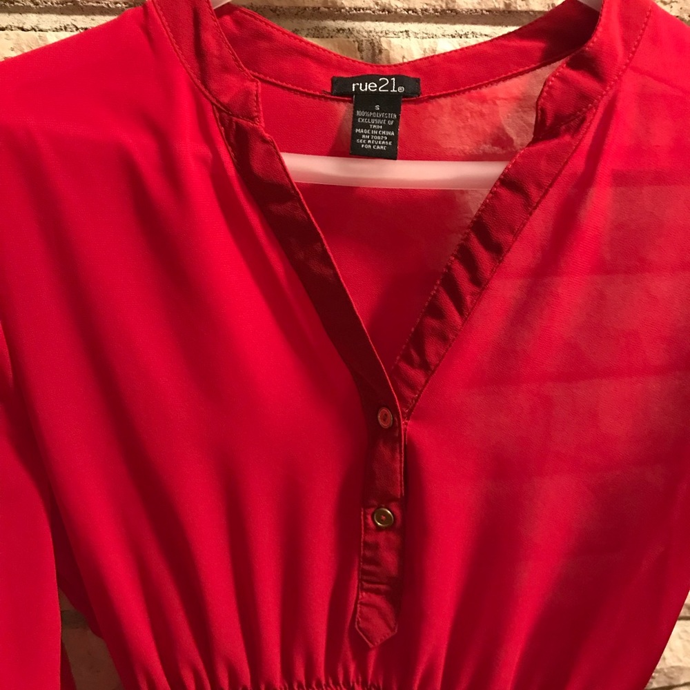 Rue 21 women’s red dress or tunic
